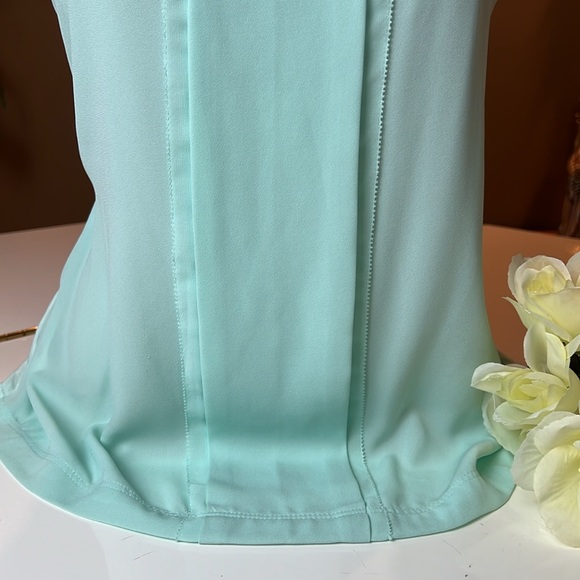 ANN TAYLOR SEA FOAM GREEN SLEEVELESS TOP SIZE SMALL - Picture 9 of 16